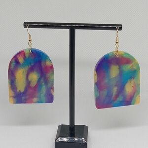 Hand Crafted Colorful Arch Earrings